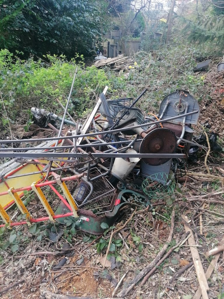 Scrap left at Cofton Lake